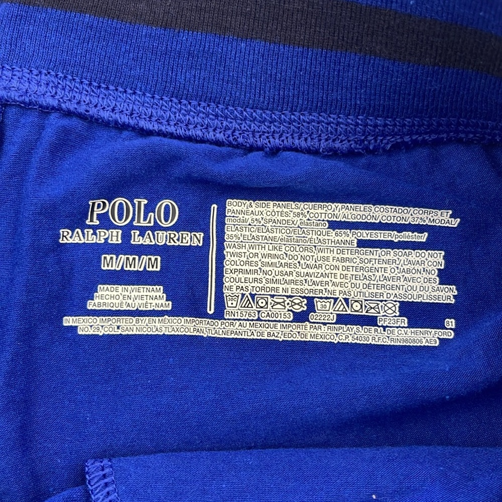 NWT Polo Ralph Lauren Polo 67 Slim Flex Joggers Blue Men’s Size M - Picture 10 of 11